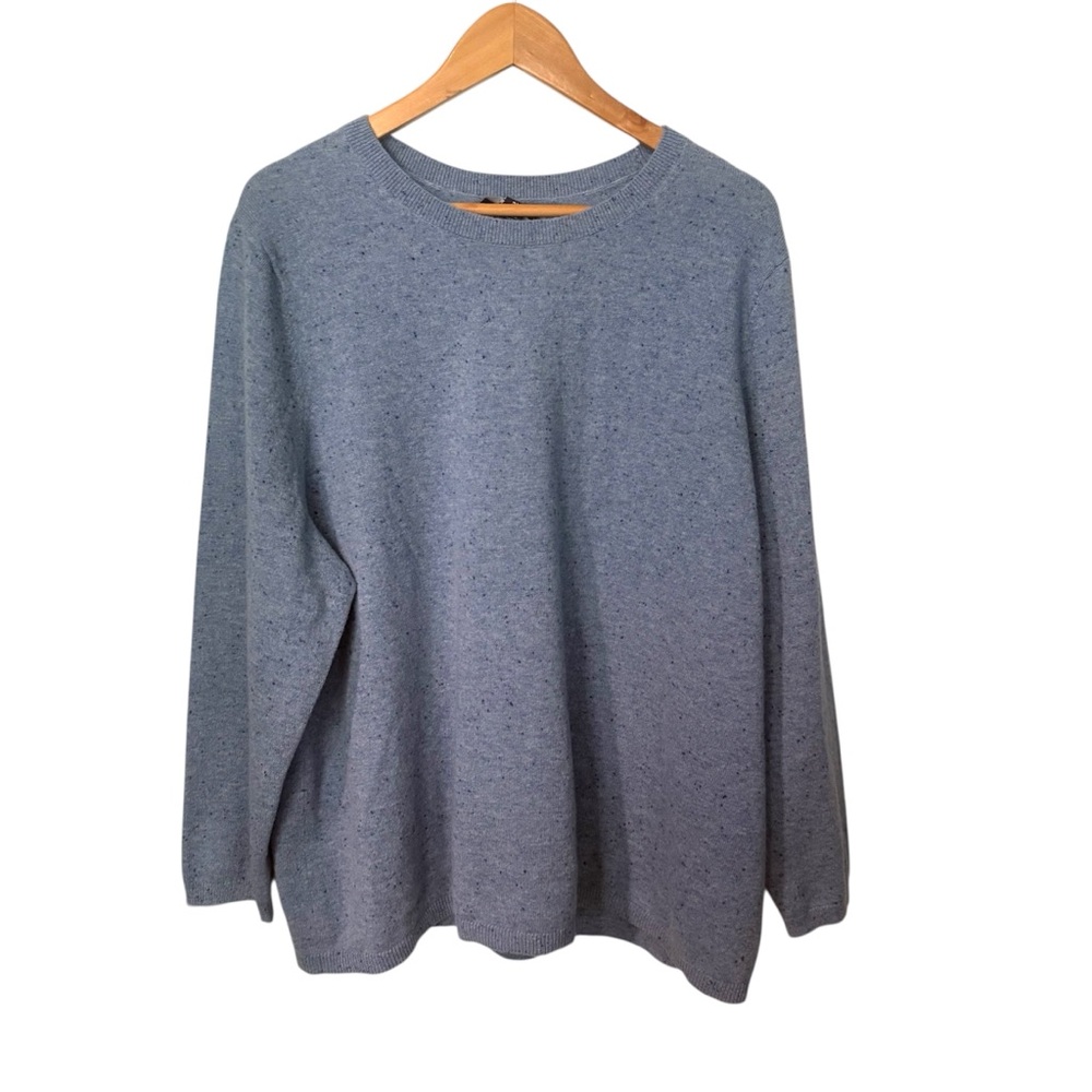 Lands' End Blue Crew Neck Sweater